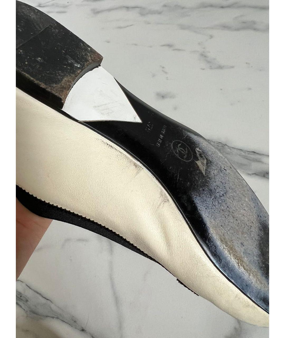 CHANEL Бежевые кожаные балетки, фото 8