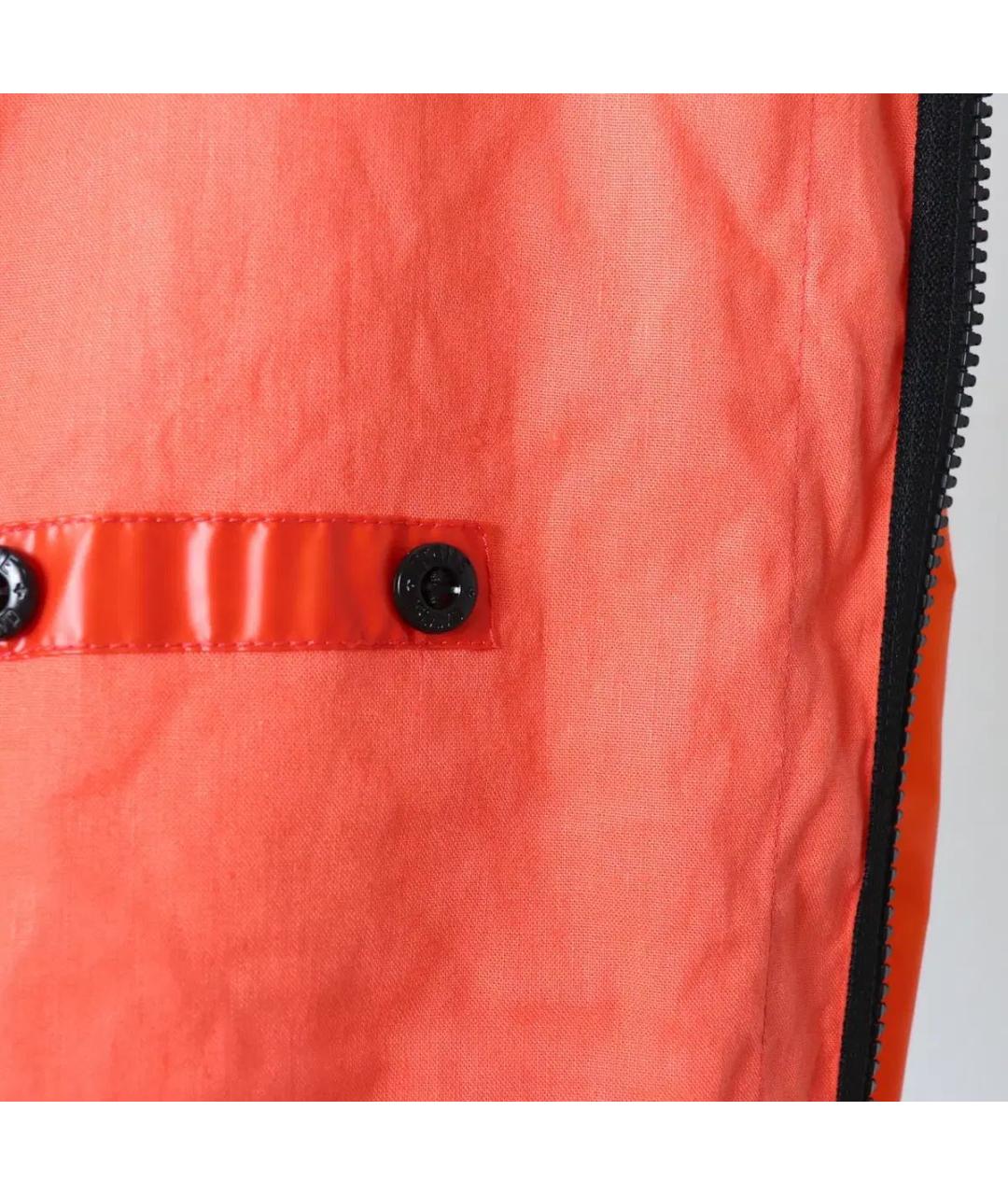 STONE ISLAND Оранжевая полиуретановая куртка, фото 7