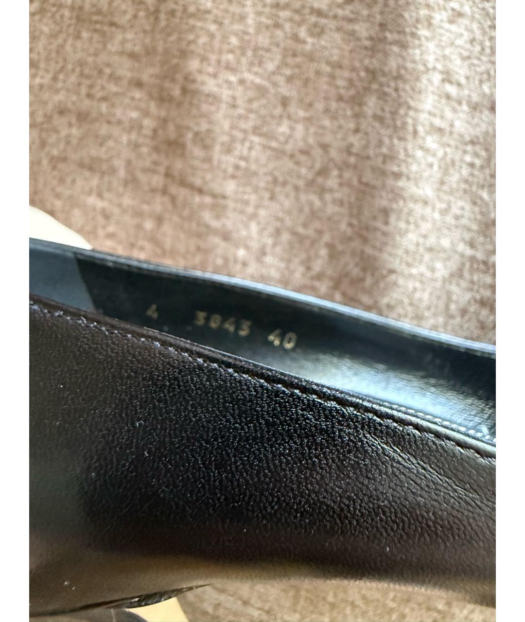 SERGIO ROSSI Черные кожаные туфли, фото 5