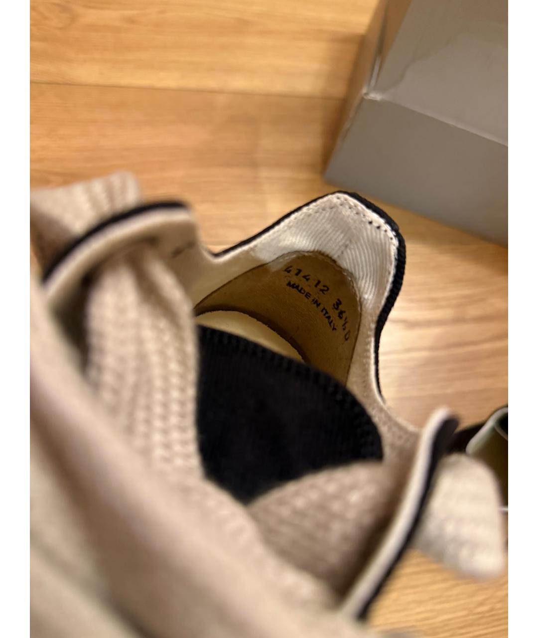 RICK OWENS DRKSHDW Черные текстильные кеды, фото 8