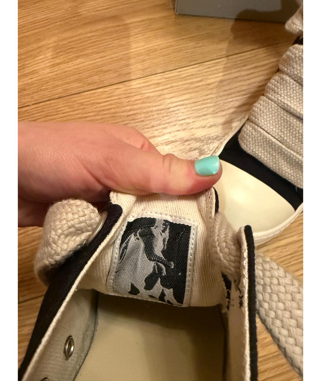 RICK OWENS DRKSHDW Черные текстильные кеды, фото 7