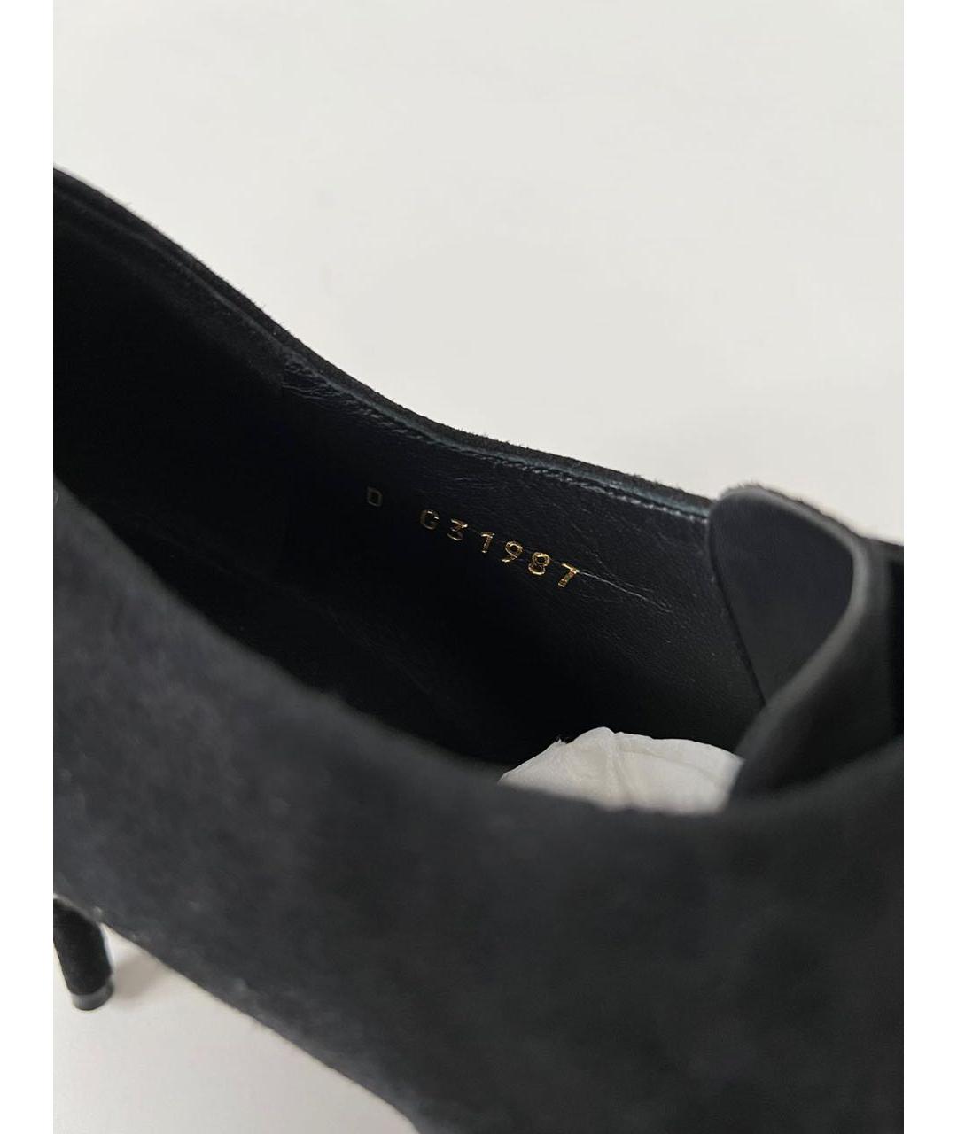 CHANEL Черные замшевые ботильоны, фото 5