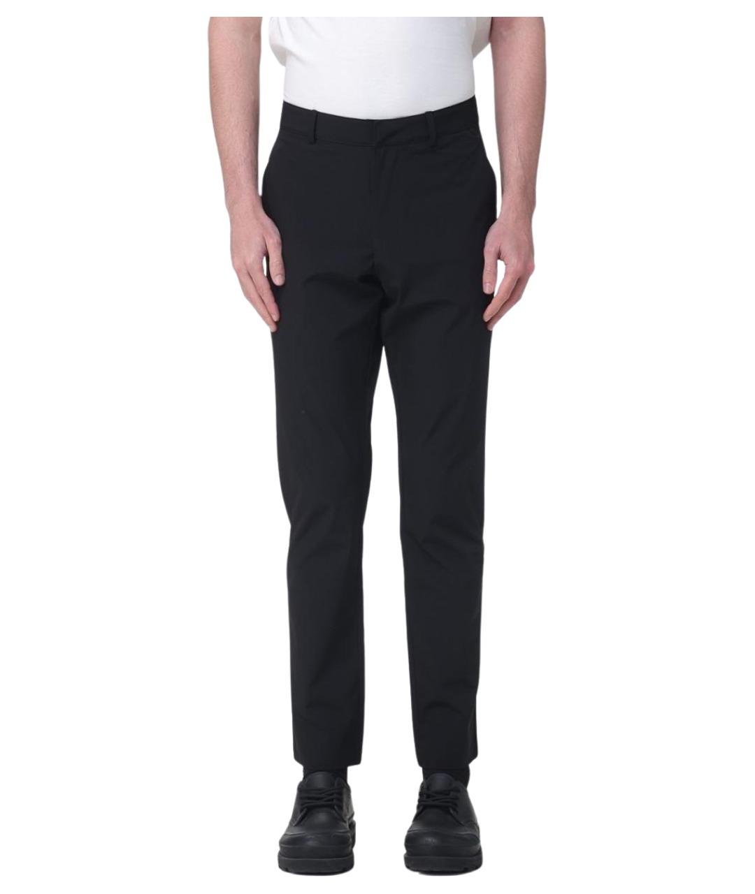 EA7 Черные полиамидовые повседневные брюки, фото 1