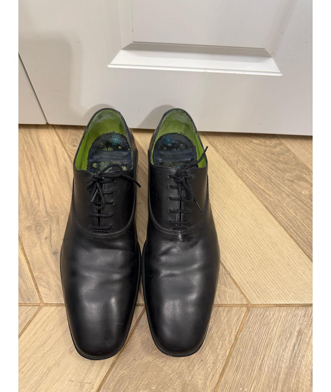 KENZO Черные кожаные туфли, фото 2