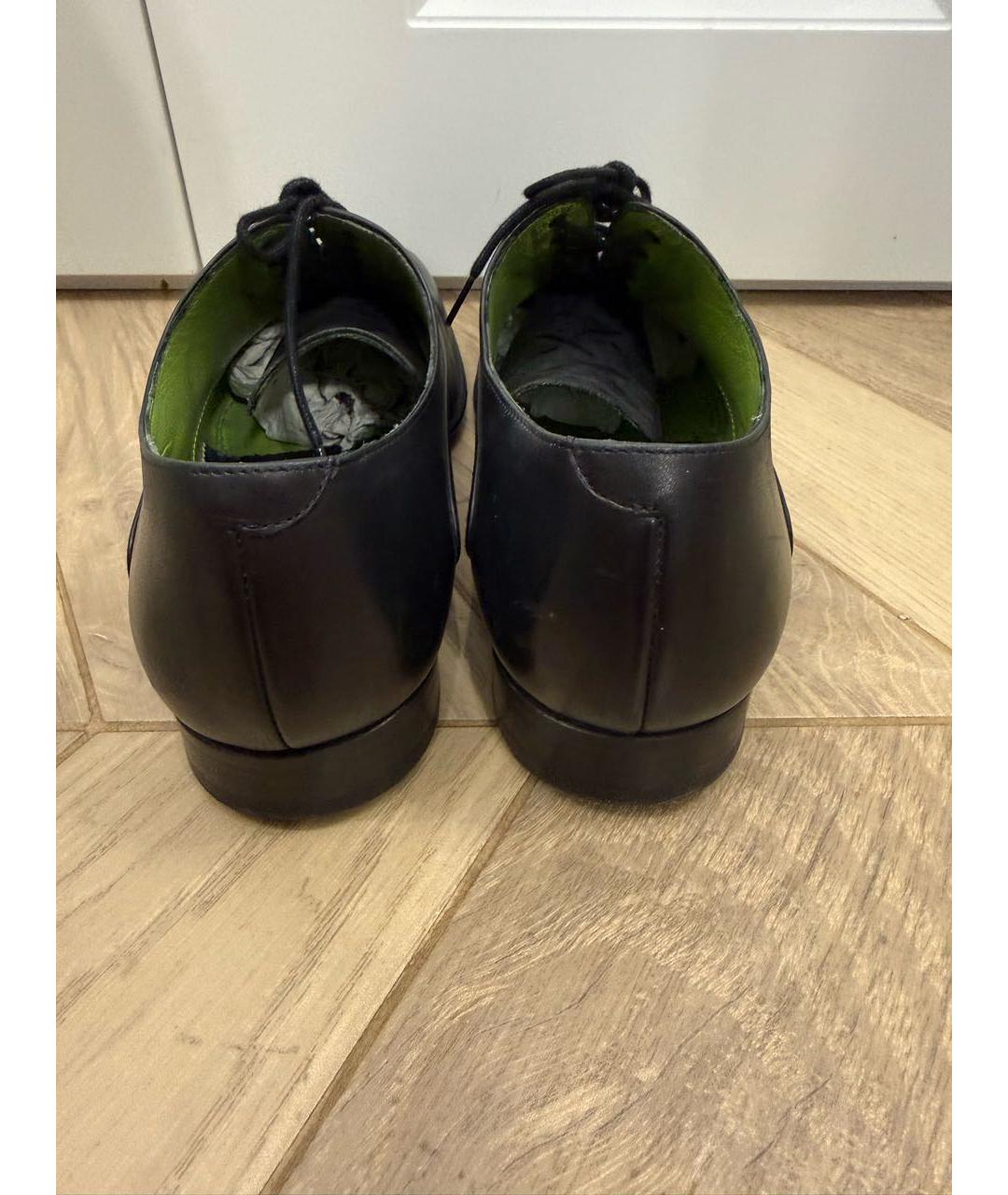 KENZO Черные кожаные туфли, фото 4