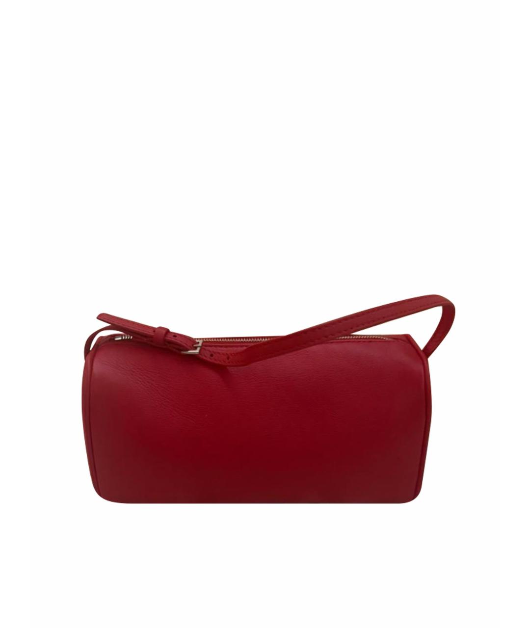 THE ROW Красная кожаная сумка с короткими ручками, фото 1