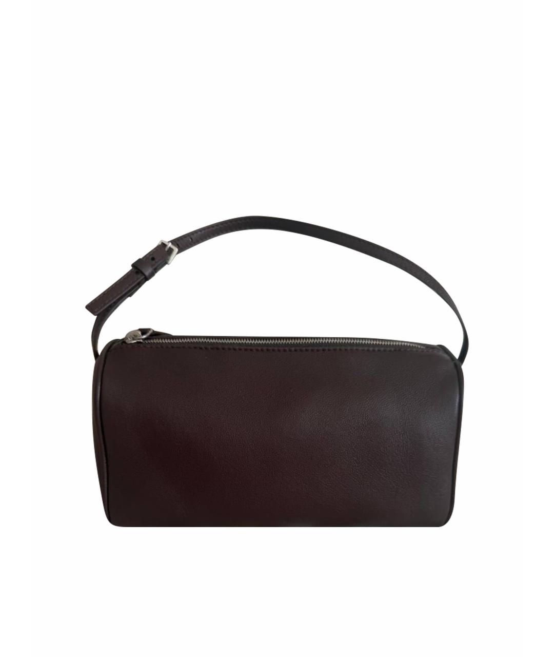 THE ROW Коричневая кожаная сумка с короткими ручками, фото 1