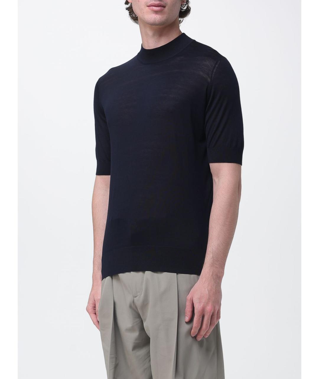 BRUNELLO CUCINELLI Синяя футболка, фото 4