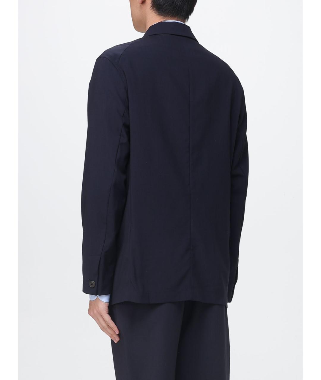 EMPORIO ARMANI Синий шерстяной пиджак, фото 2