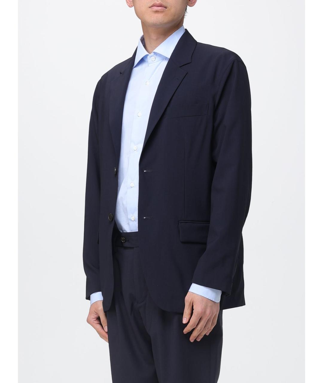 EMPORIO ARMANI Синий шерстяной пиджак, фото 3
