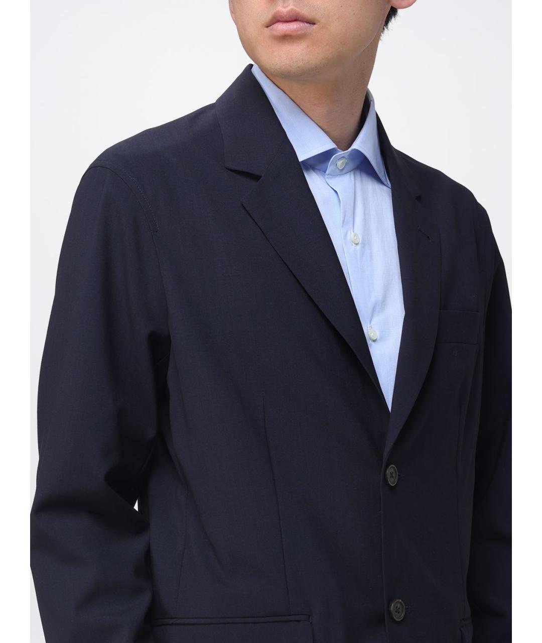 EMPORIO ARMANI Синий шерстяной пиджак, фото 4