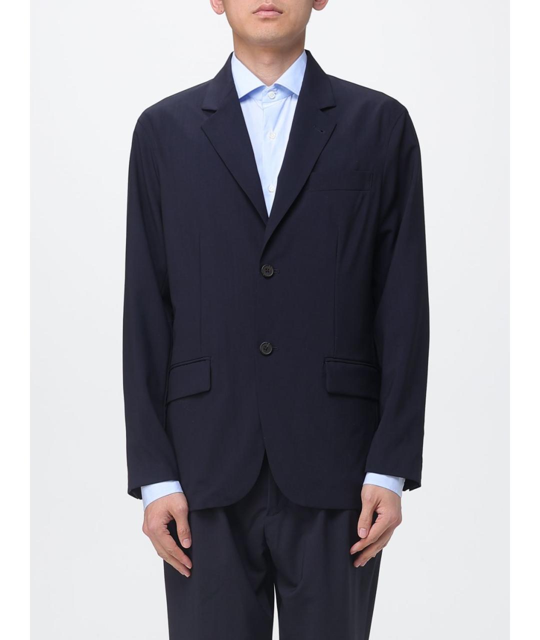 EMPORIO ARMANI Синий шерстяной пиджак, фото 5