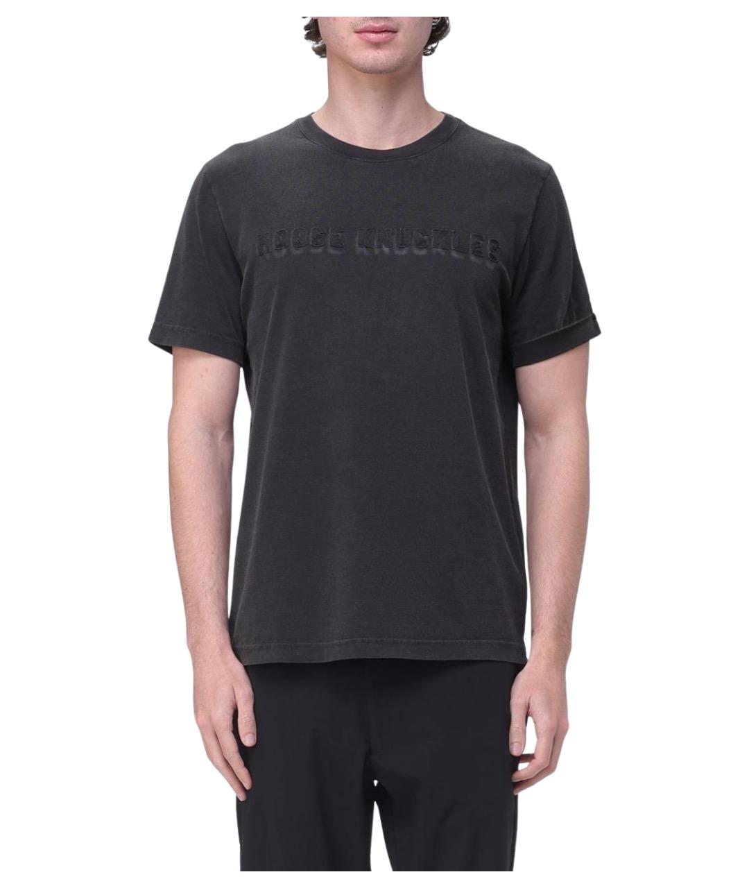 MOOSE KNUCKLES Черная хлопковая футболка, фото 1