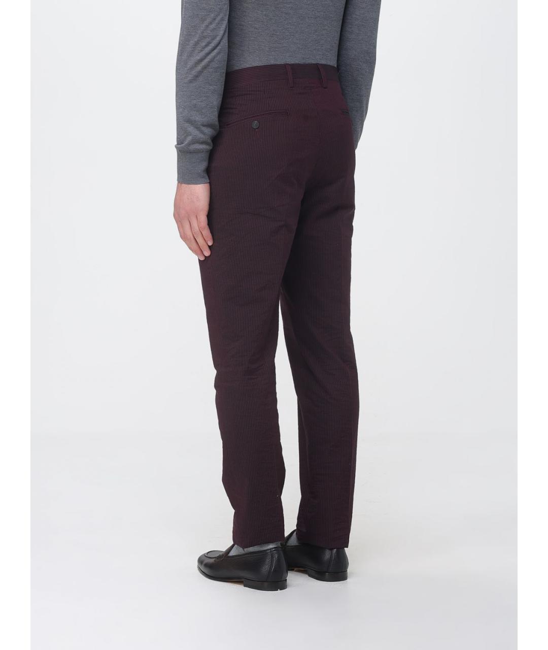 ANTONIO MARRAS Бордовые повседневные брюки, фото 3