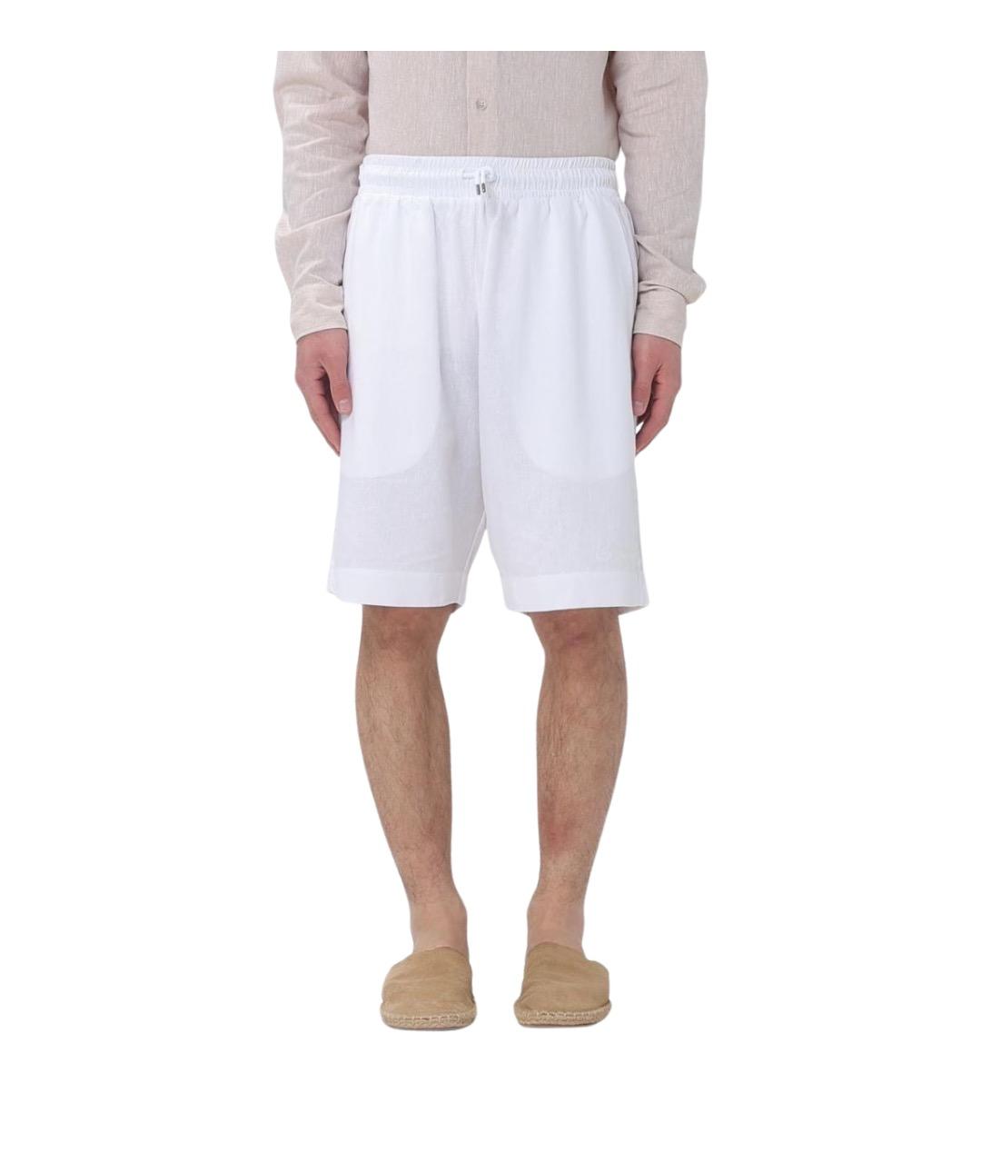 EMPORIO ARMANI Белые льняные шорты, фото 1