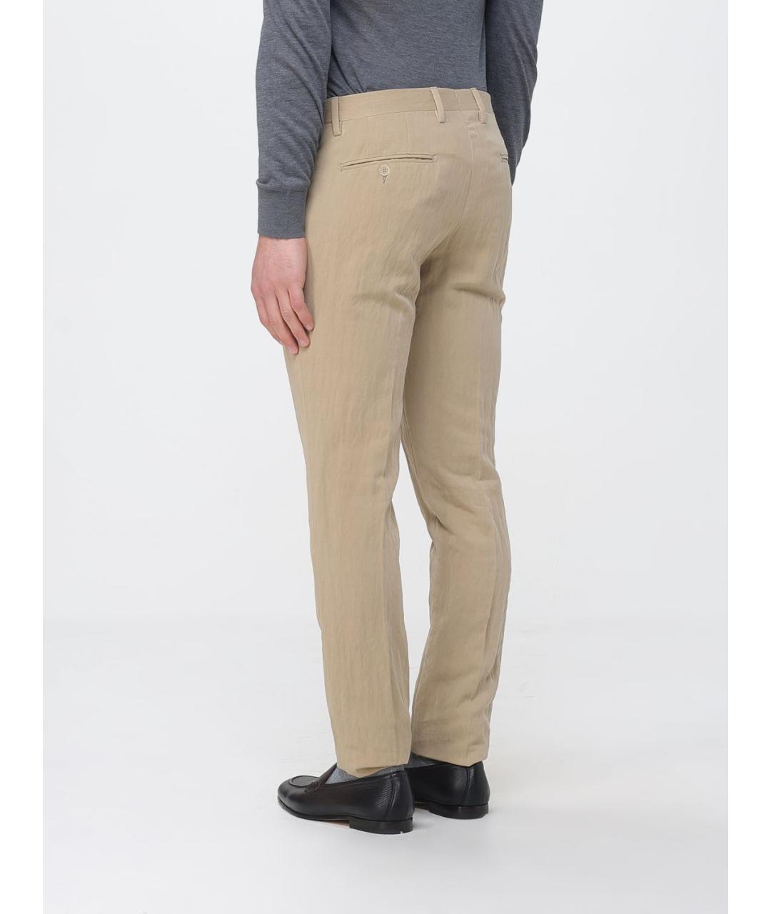 ANTONIO MARRAS Бежевые повседневные брюки, фото 2
