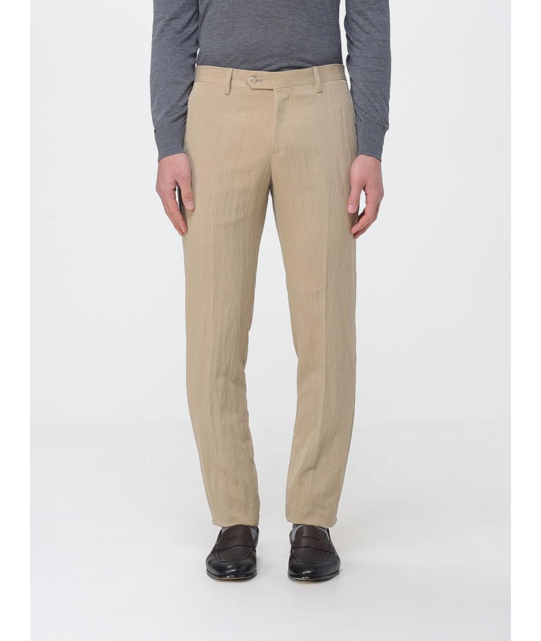 ANTONIO MARRAS Бежевые повседневные брюки, фото 4
