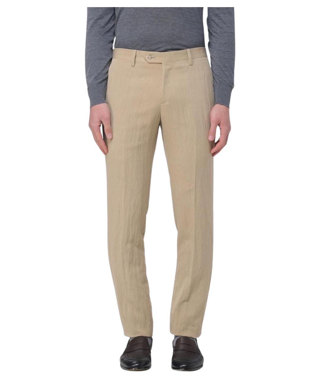 ANTONIO MARRAS Бежевые повседневные брюки, фото 1