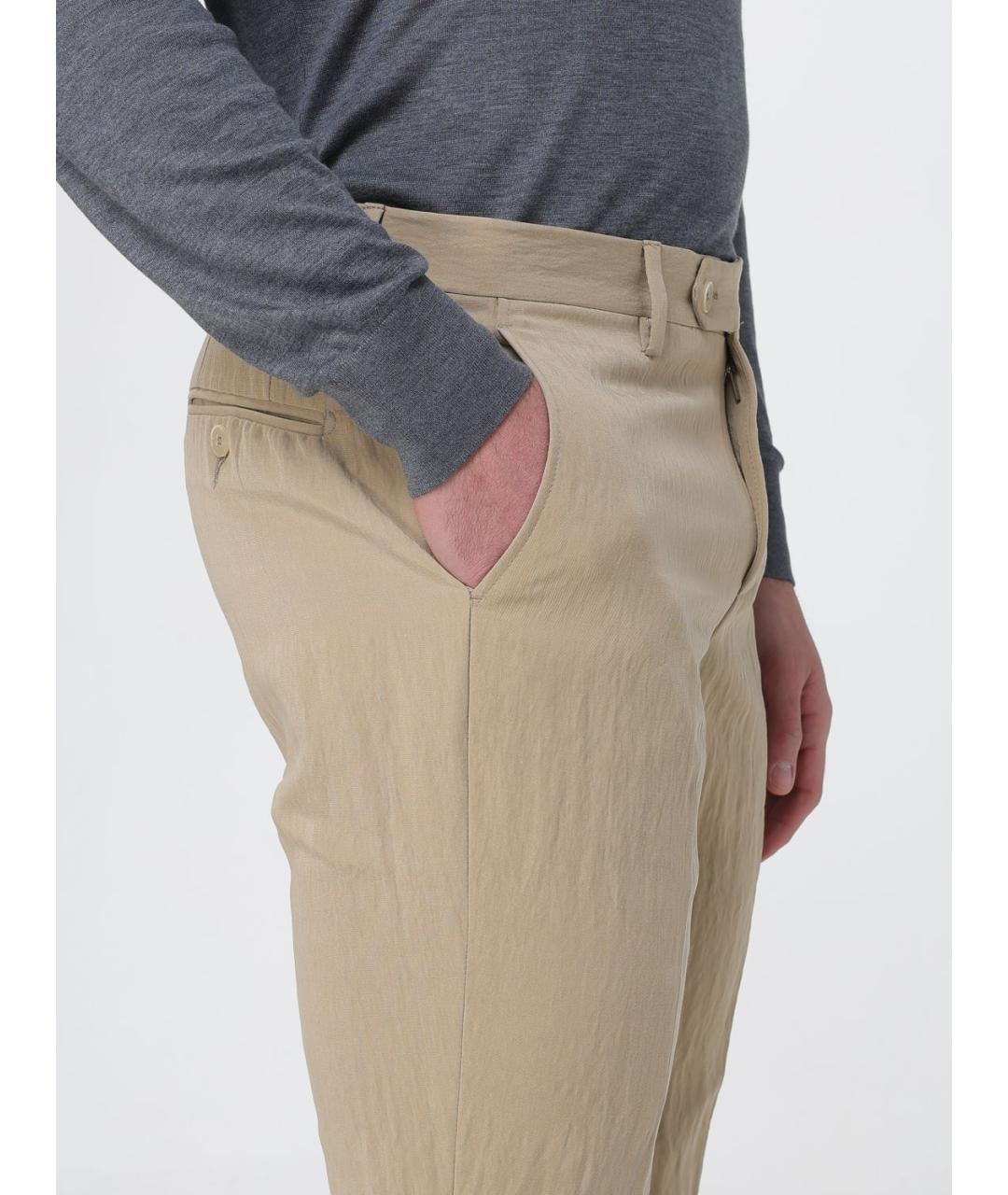 ANTONIO MARRAS Бежевые повседневные брюки, фото 3