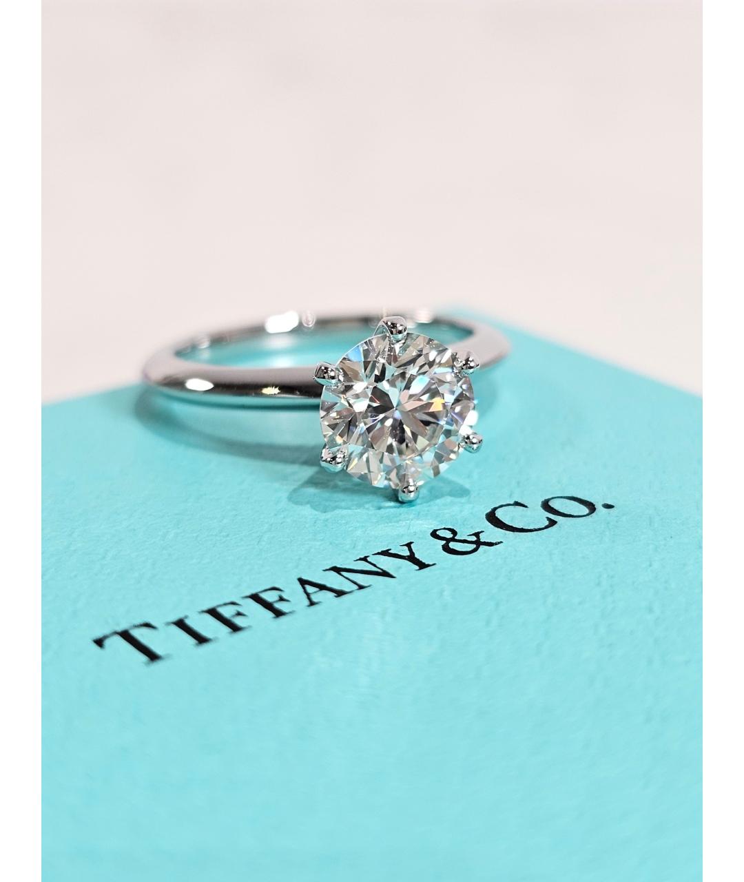 TIFFANY&CO Серебряное платиновое кольцо, фото 3