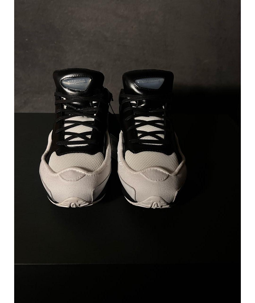 ADIDAS X RAF SIMONS Белые текстильные низкие кроссовки / кеды, фото 2