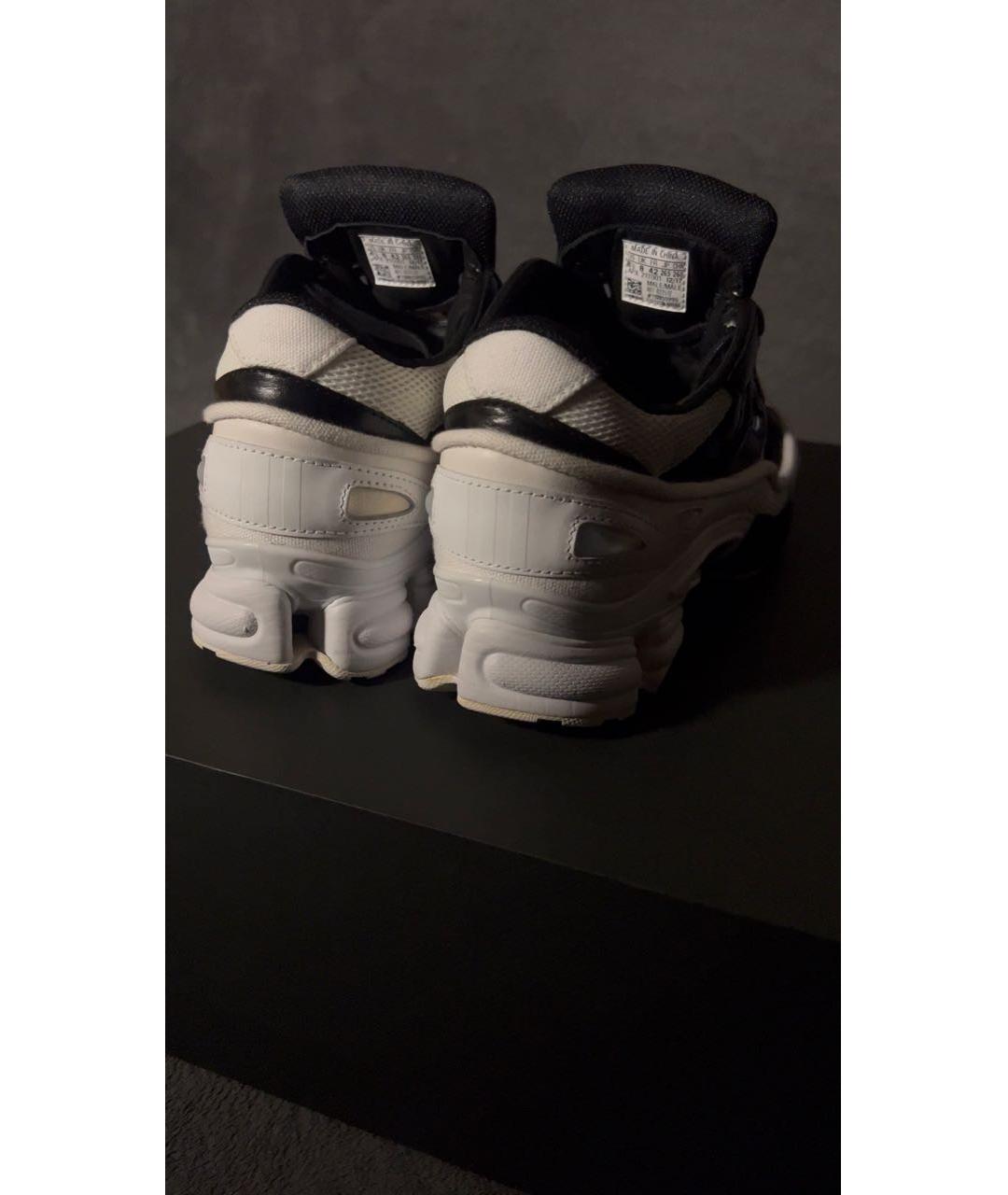 ADIDAS X RAF SIMONS Белые текстильные низкие кроссовки / кеды, фото 4