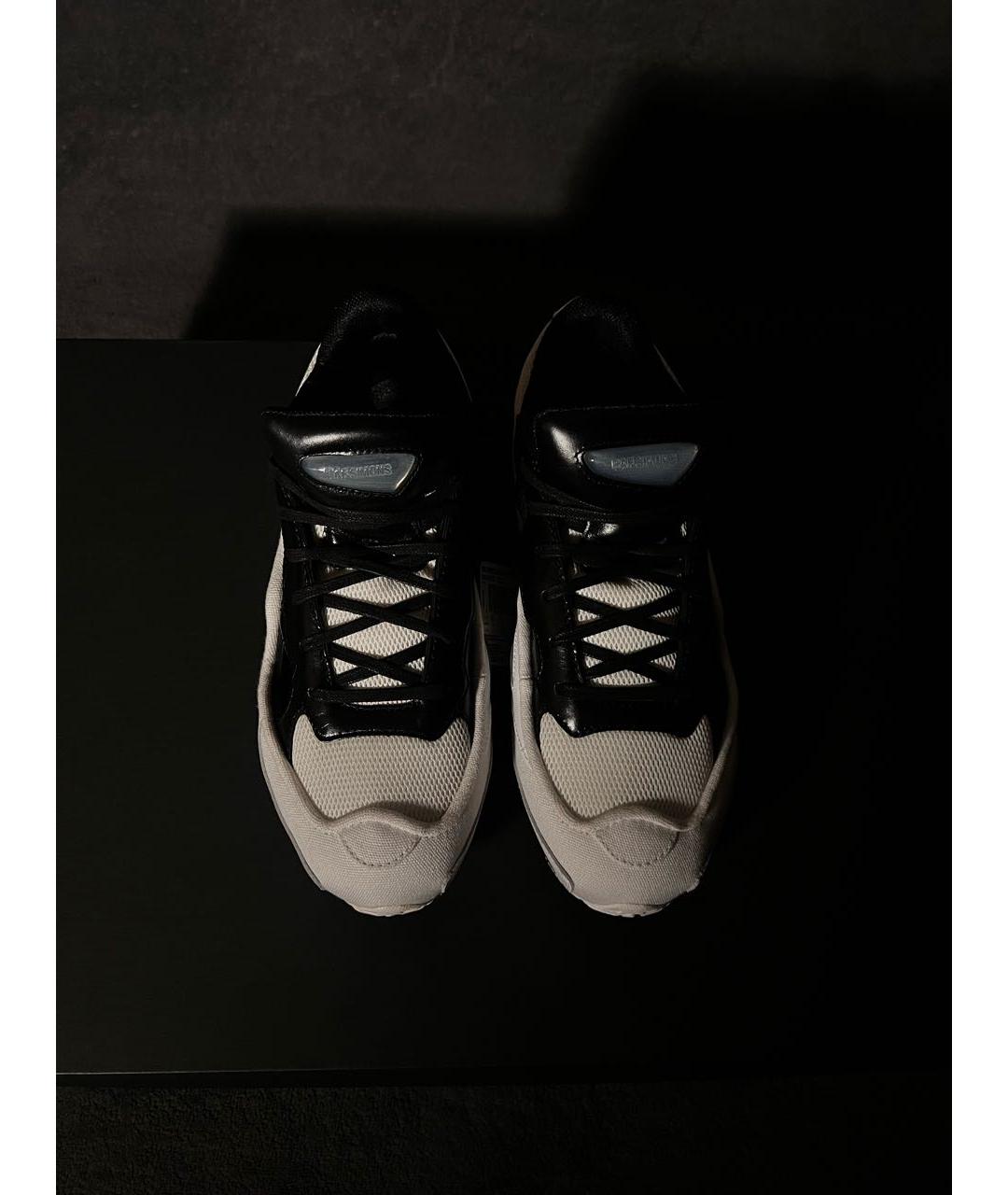 ADIDAS X RAF SIMONS Белые текстильные низкие кроссовки / кеды, фото 3