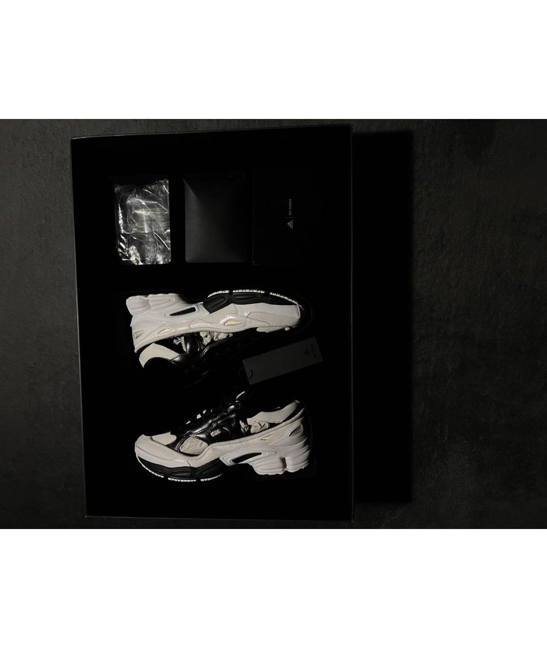 ADIDAS X RAF SIMONS Белые текстильные низкие кроссовки / кеды, фото 9