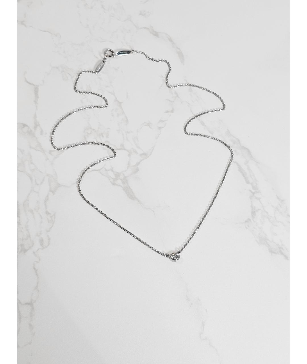 TIFFANY&CO Серебряное платиновое колье, фото 5