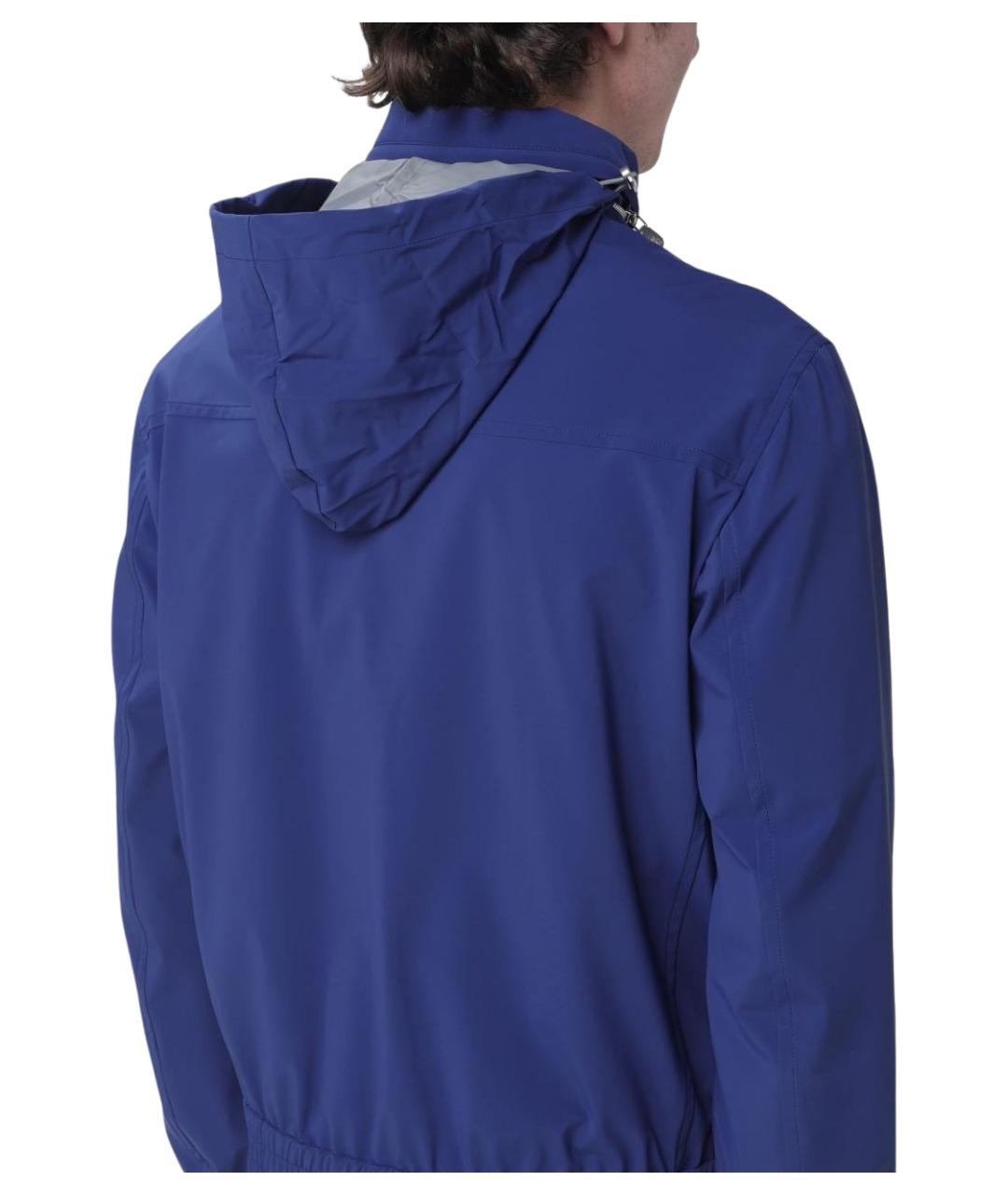 BRUNELLO CUCINELLI Синяя полиамидовая куртка, фото 5