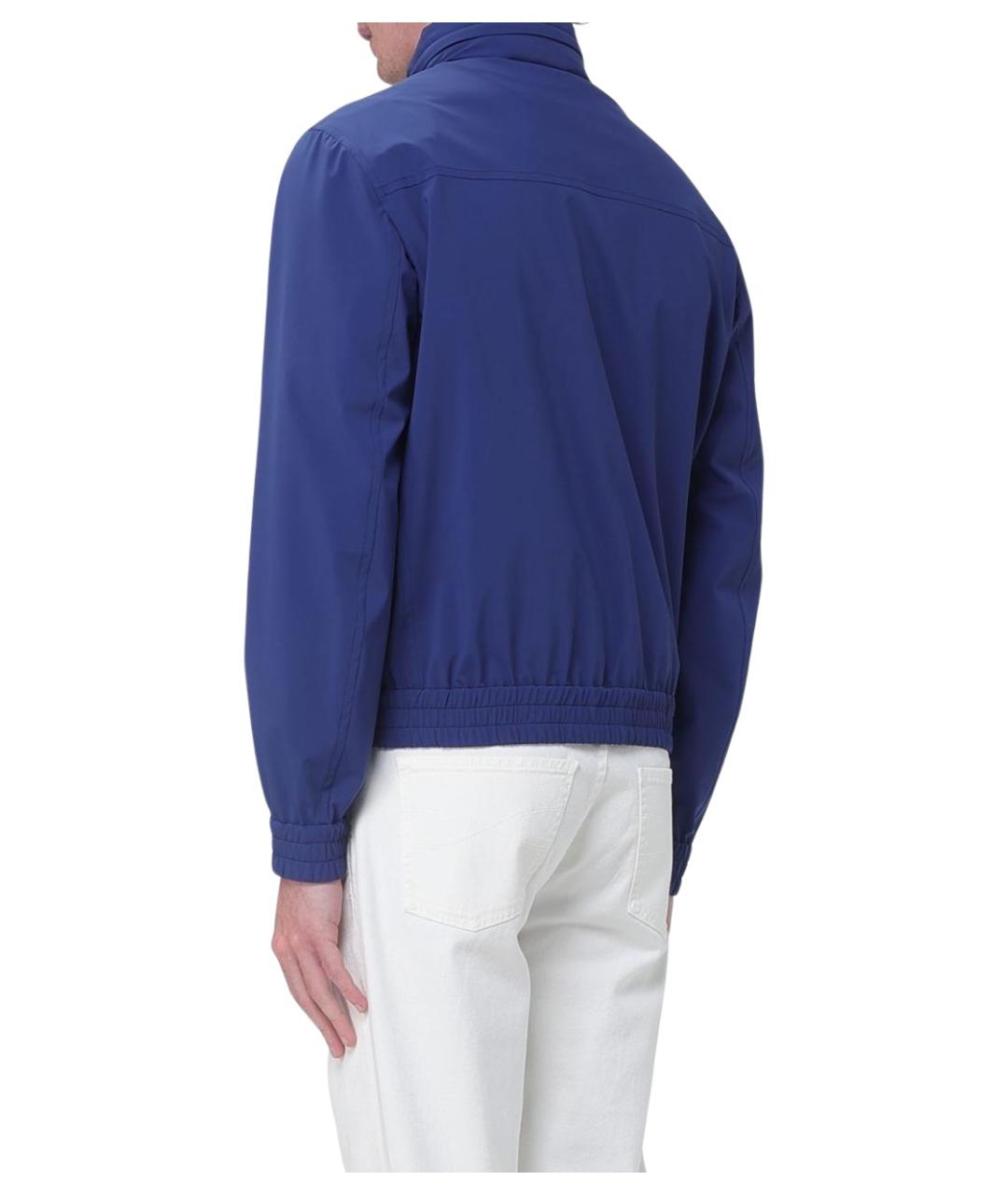 BRUNELLO CUCINELLI Синяя полиамидовая куртка, фото 3