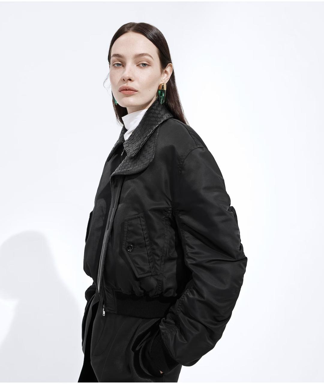 BOTTEGA VENETA Черная полиамидовая куртка, фото 3