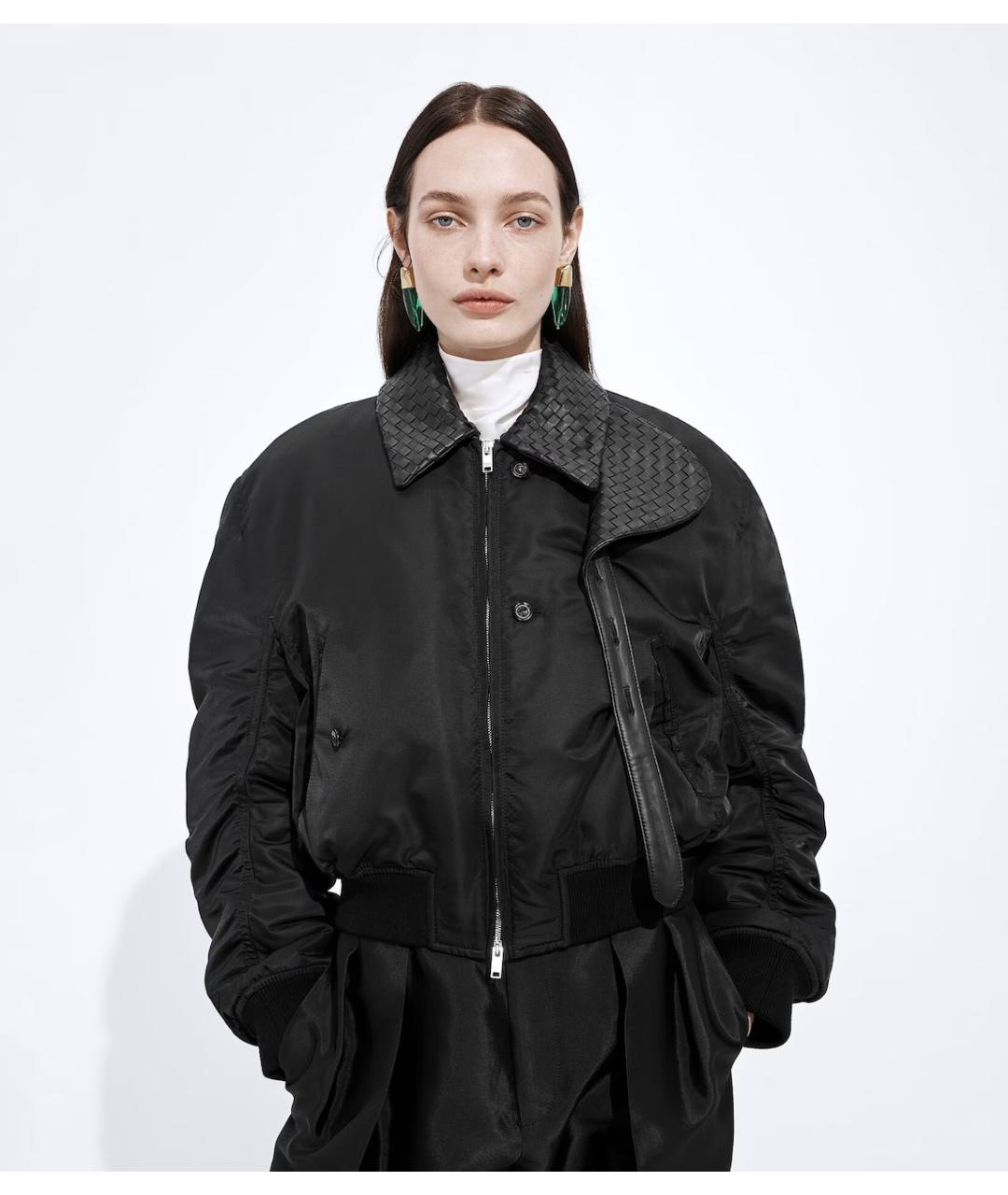 BOTTEGA VENETA Черная полиамидовая куртка, фото 2