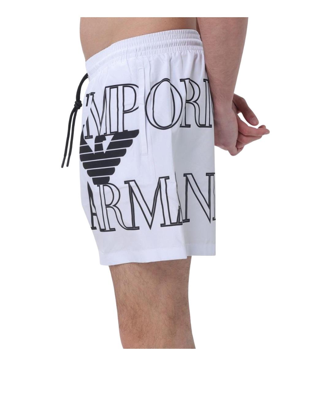 EMPORIO ARMANI Белые плавки, фото 3