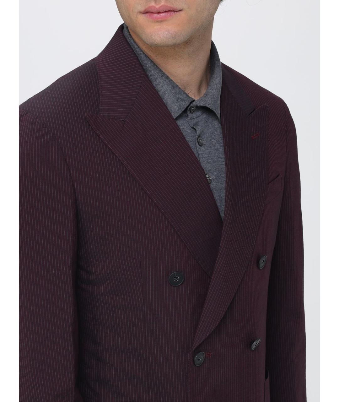 ANTONIO MARRAS Бордовый пиджак, фото 5