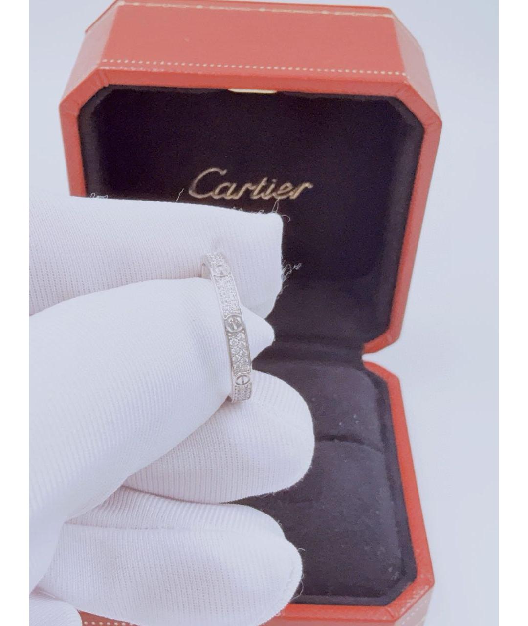CARTIER Серебряное кольцо из белого золота, фото 4