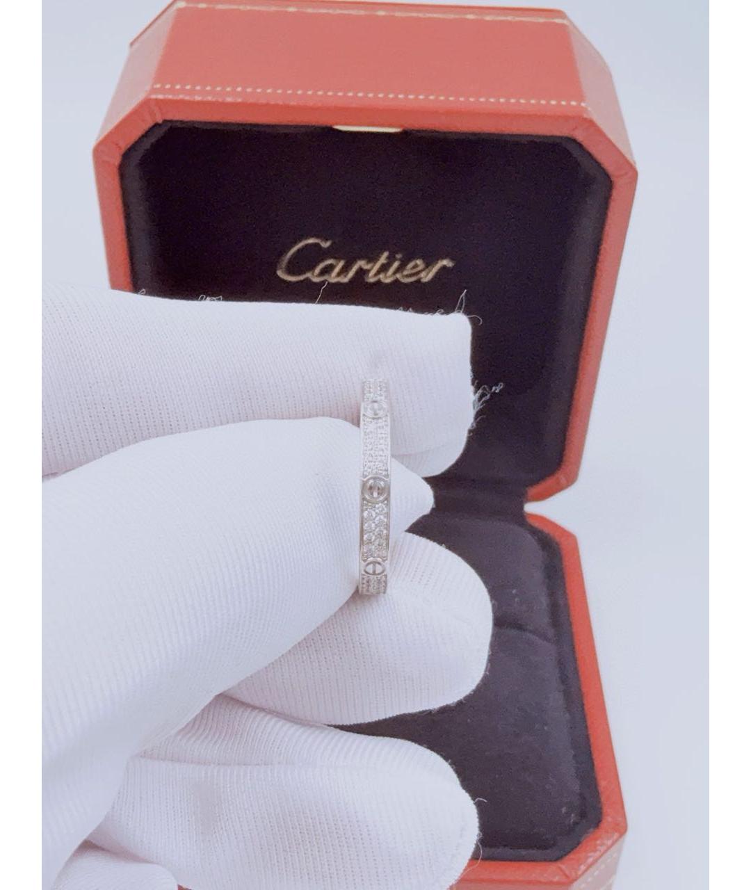 CARTIER Серебряное кольцо из белого золота, фото 3