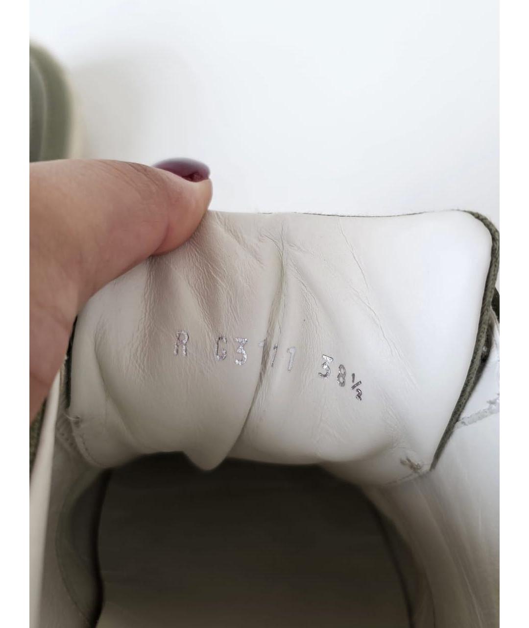 CHANEL Хаки текстильные кеды, фото 6