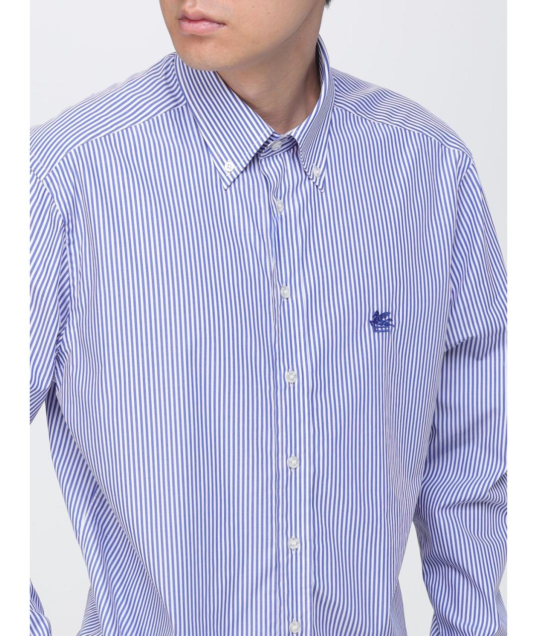 ETRO Синяя кэжуал рубашка, фото 5