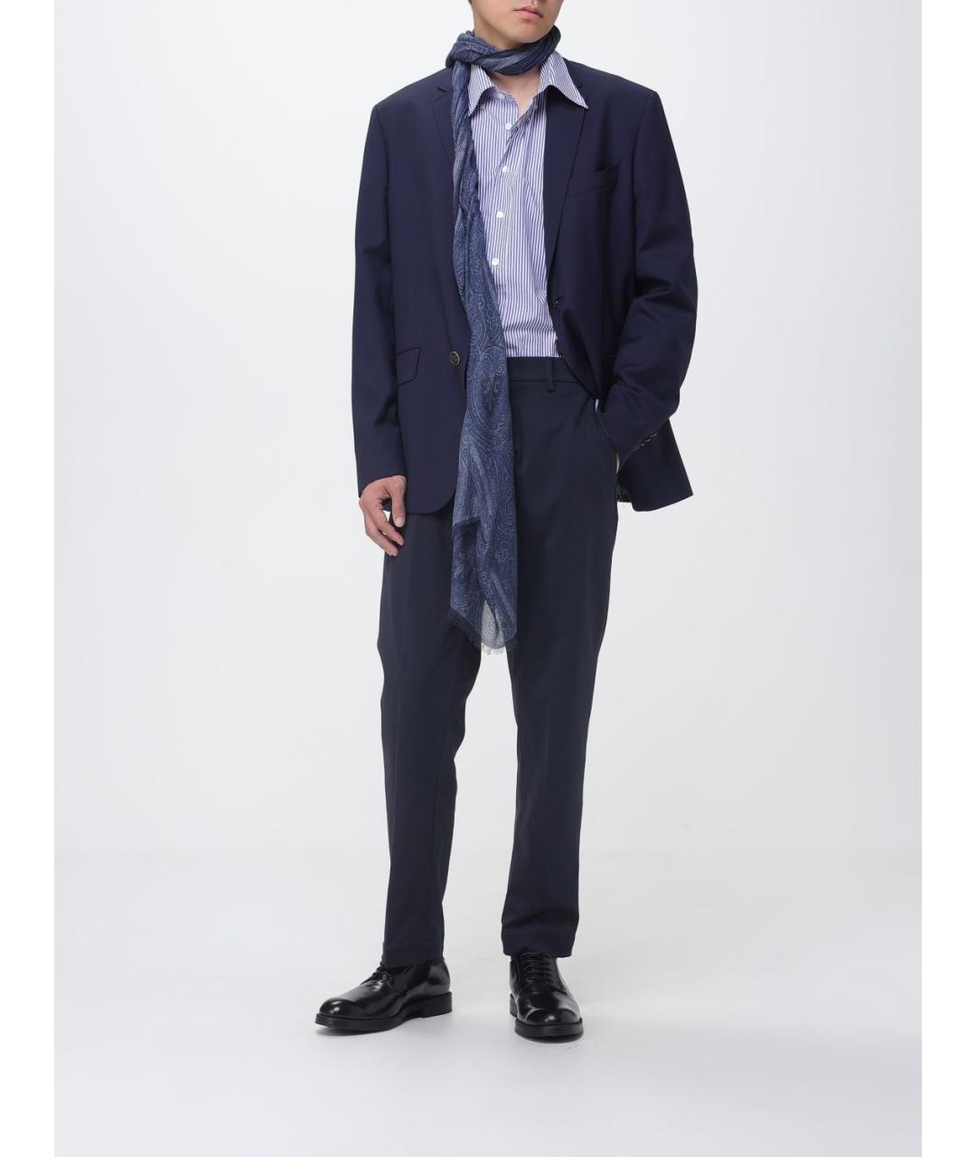 ETRO Синяя кэжуал рубашка, фото 2