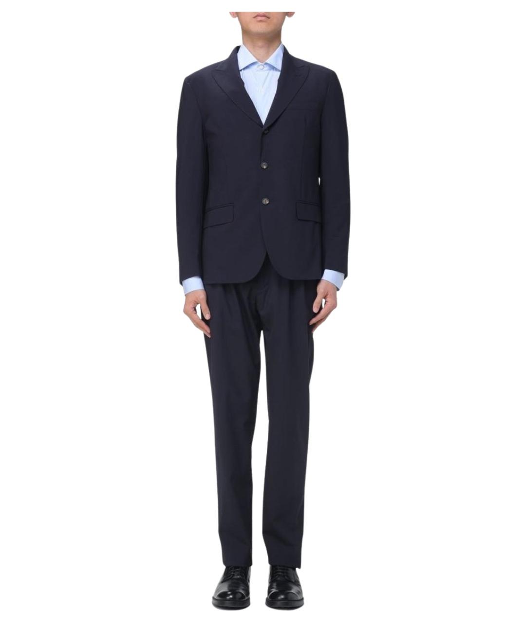 ELEVENTY Синий классический костюм, фото 1