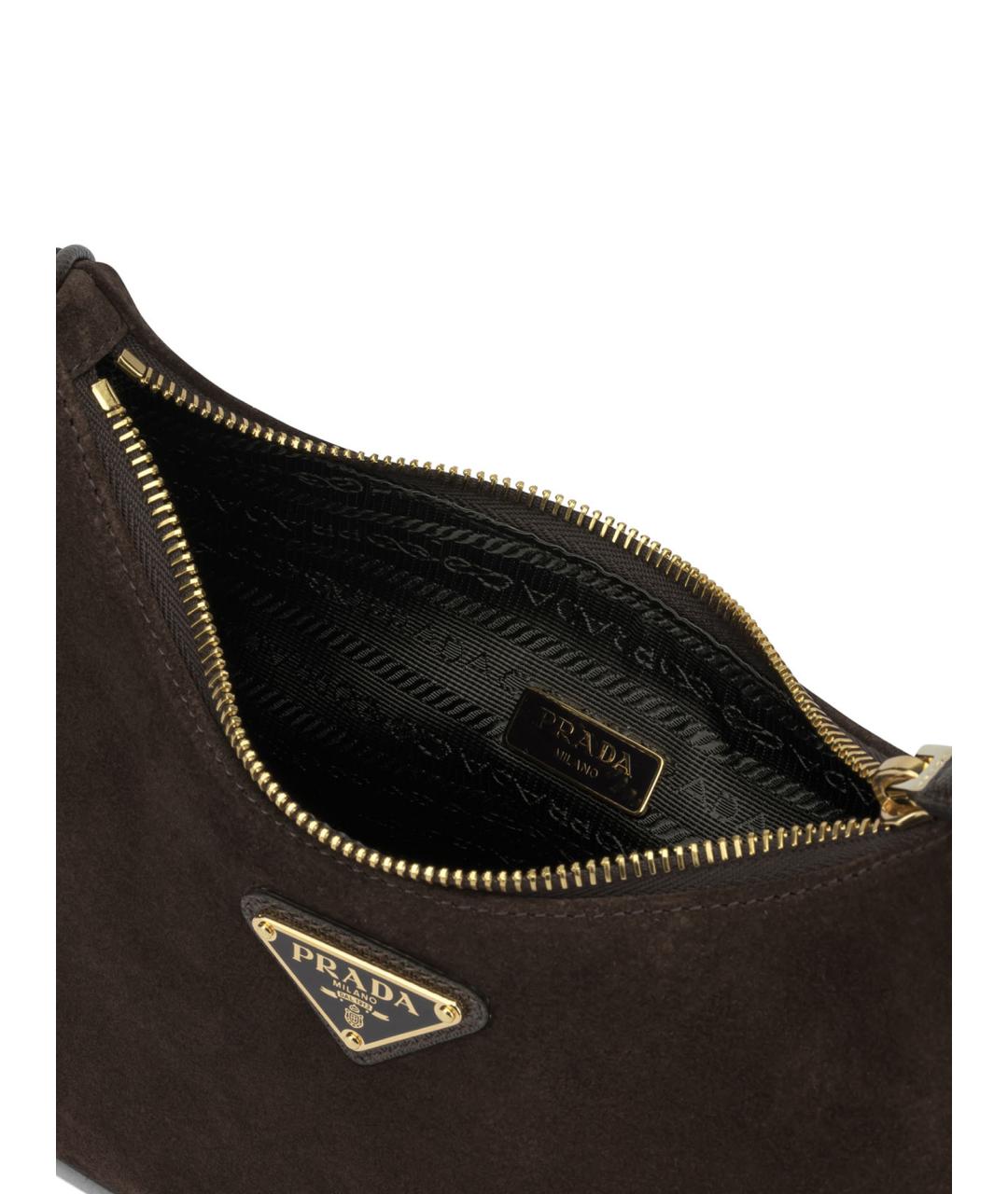 PRADA Коричневая кожаная сумка через плечо, фото 3