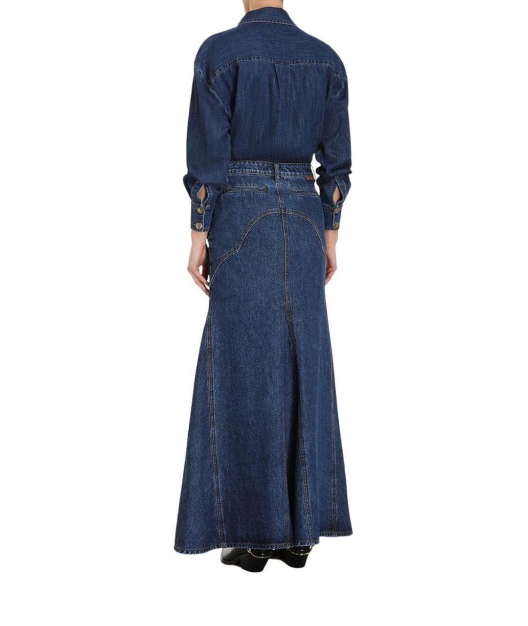 ZIMMERMANN Синий хлопковый костюм с юбками, фото 4