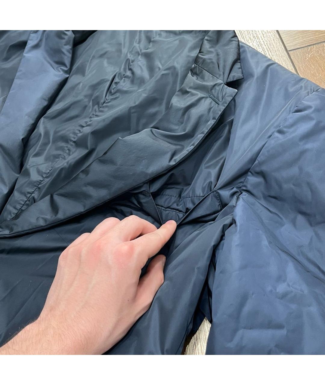 PRADA Черный полиамидовый пуховик, фото 4