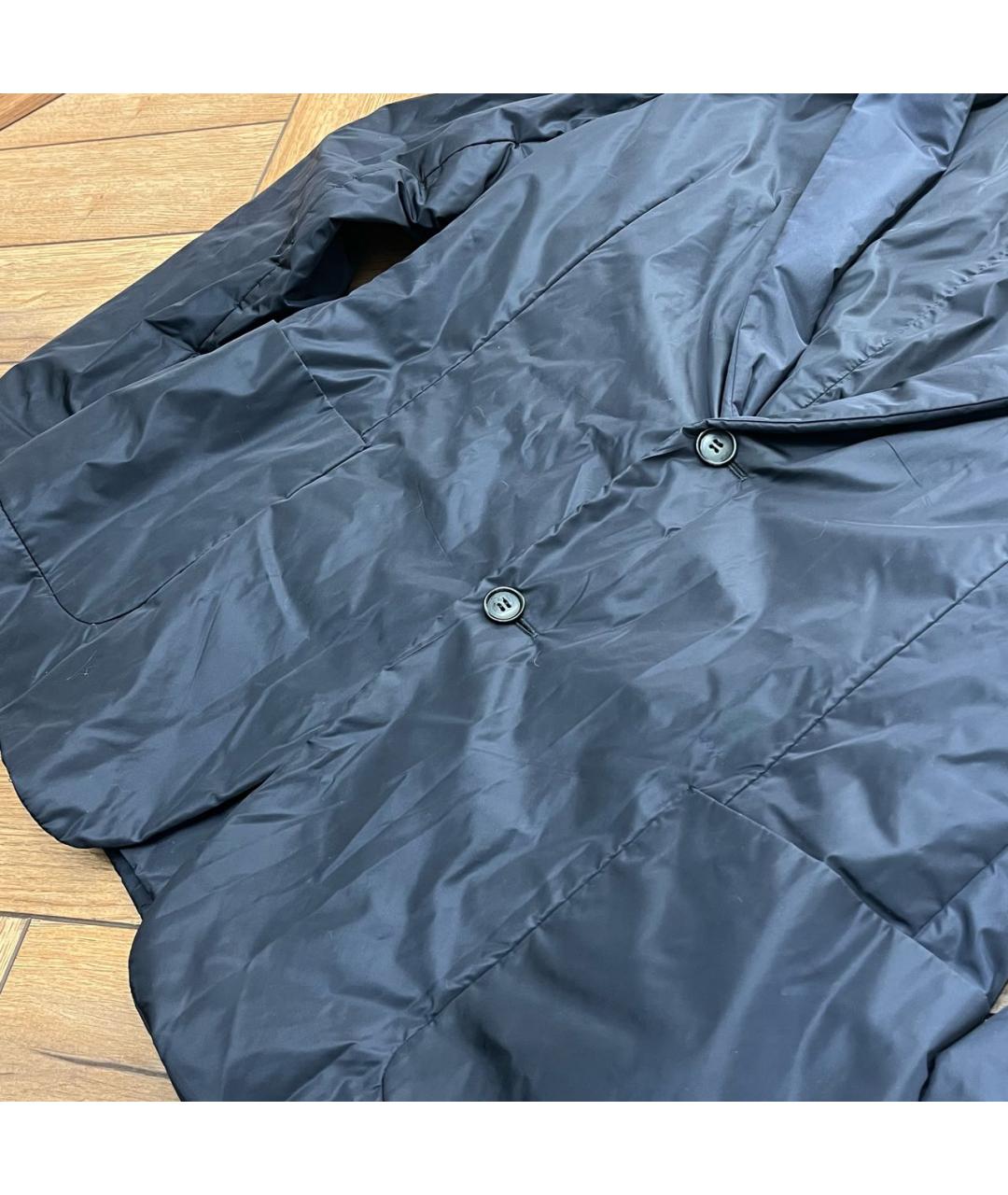 PRADA Черный полиамидовый пуховик, фото 3