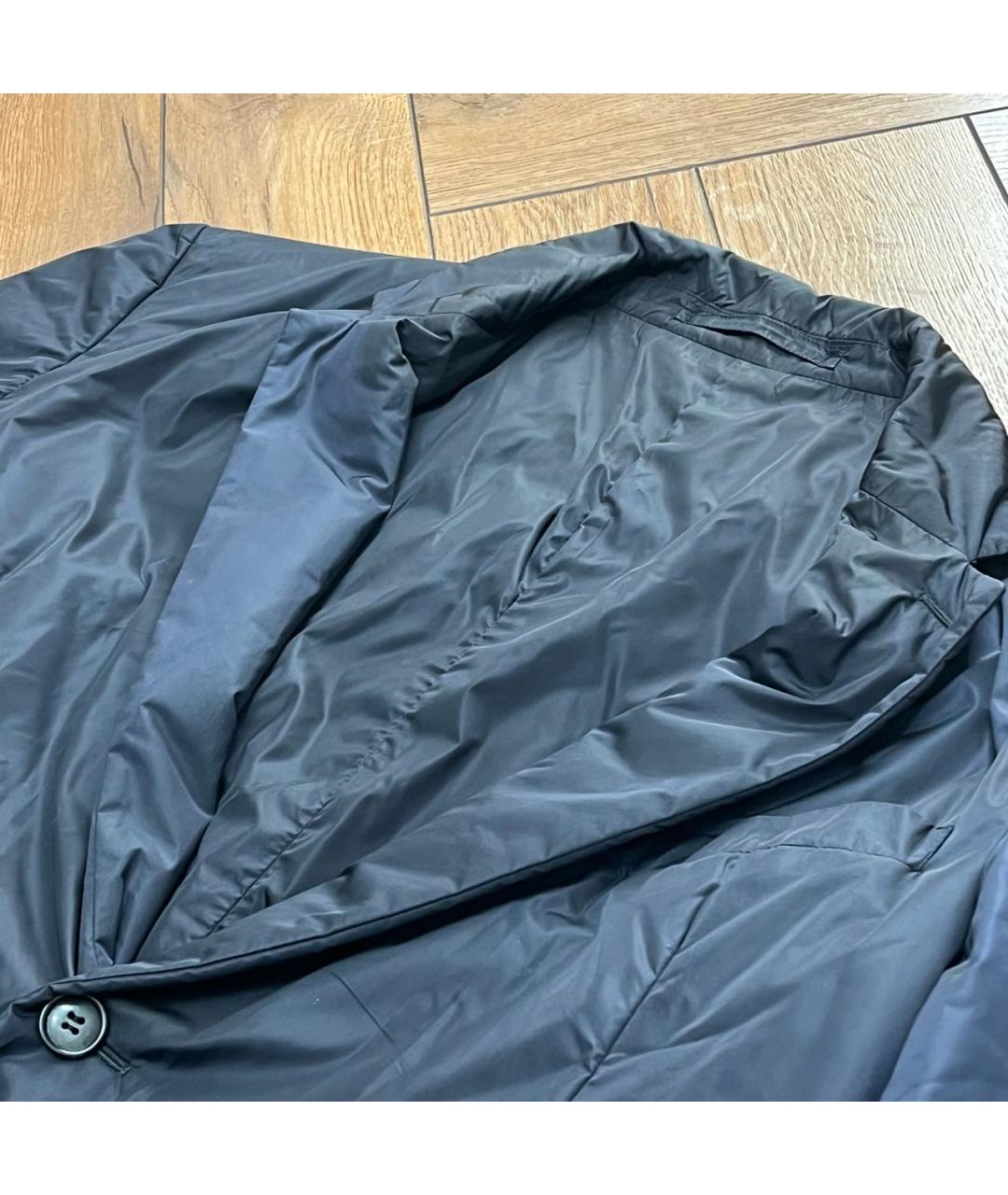 PRADA Черный полиамидовый пуховик, фото 2