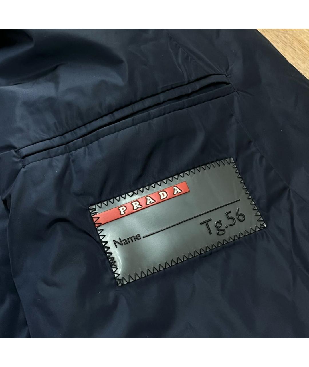 PRADA Черный полиамидовый пуховик, фото 6