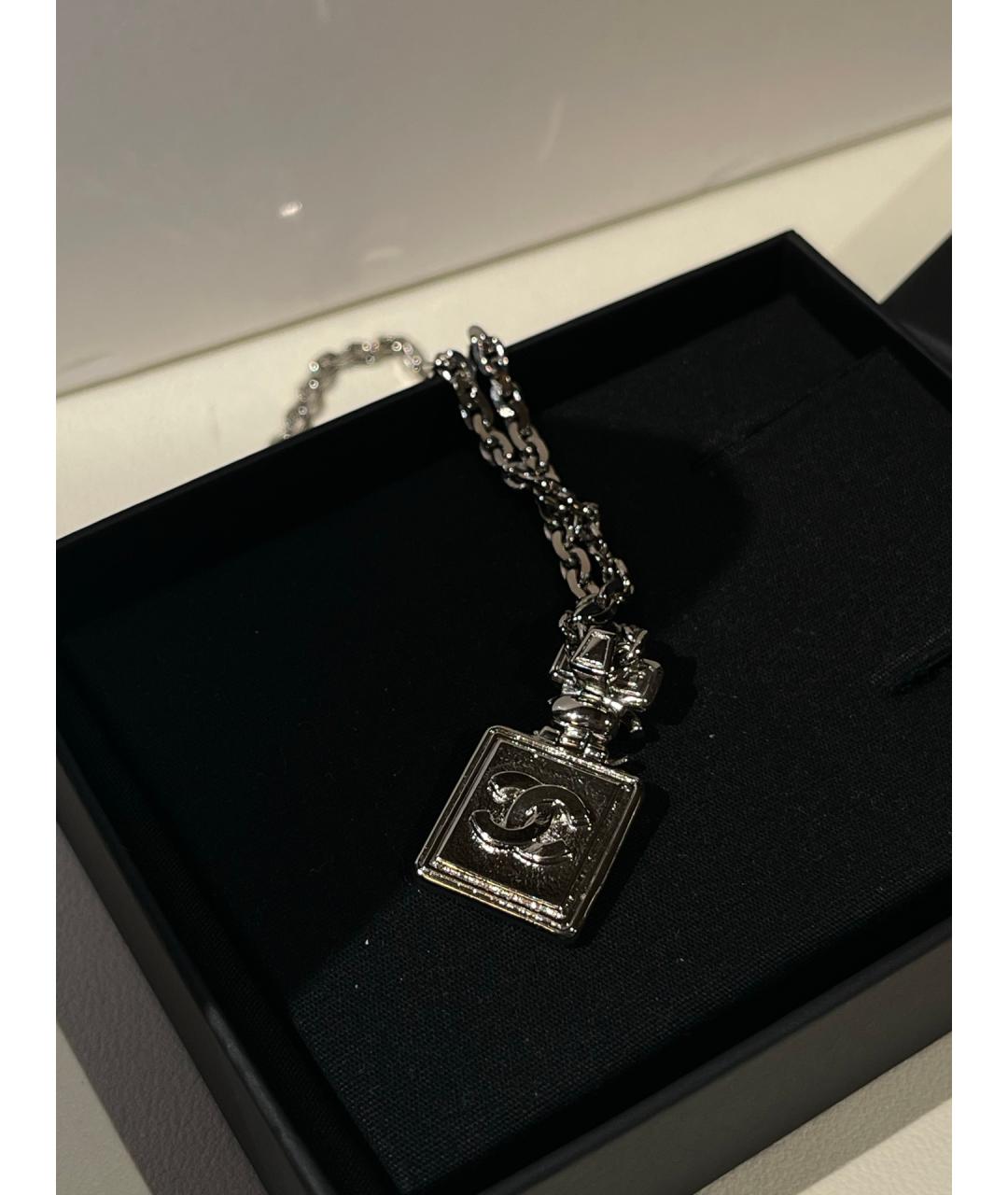 CHANEL Серебряное металлическое колье, фото 6