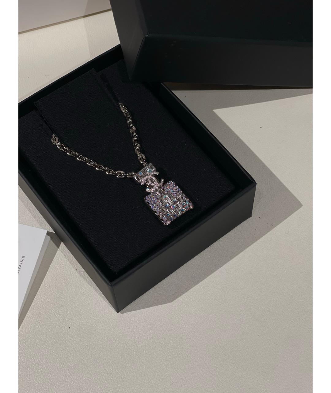 CHANEL Серебряное металлическое колье, фото 8