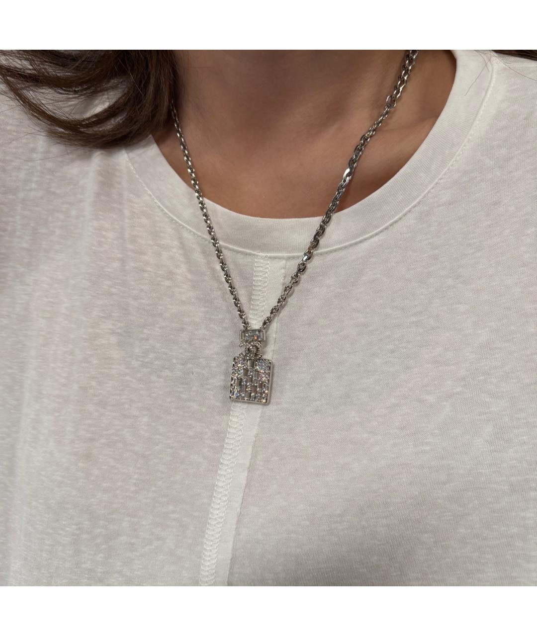 CHANEL Серебряное металлическое колье, фото 7